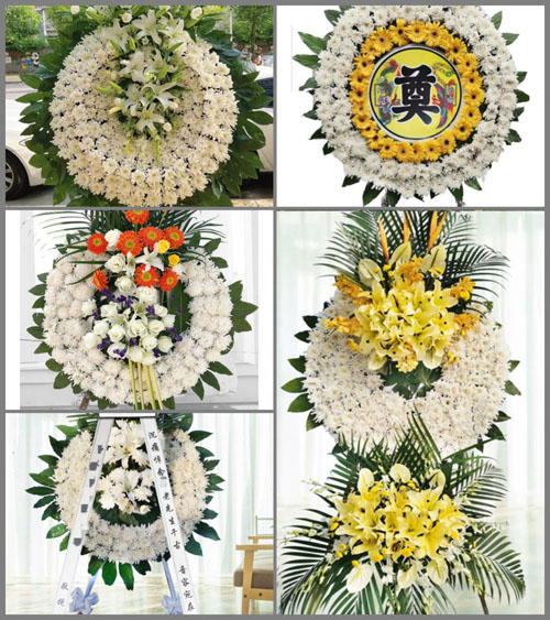 山东青岛莱西市南墅镇西泥牛庄村花圈速递